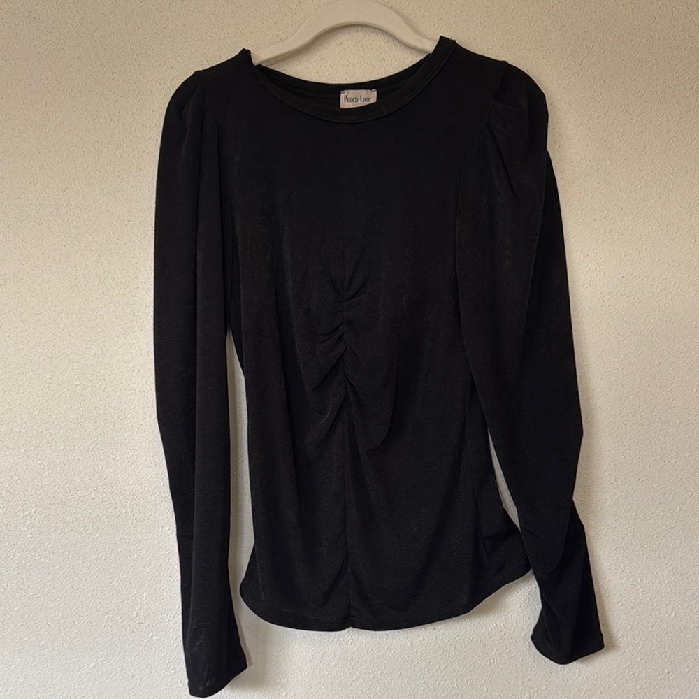 Black Long Sleeve Top by Black Tape_